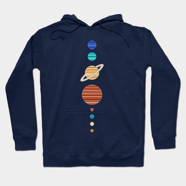 Solar System Planets Hoodie by RoeArtwork